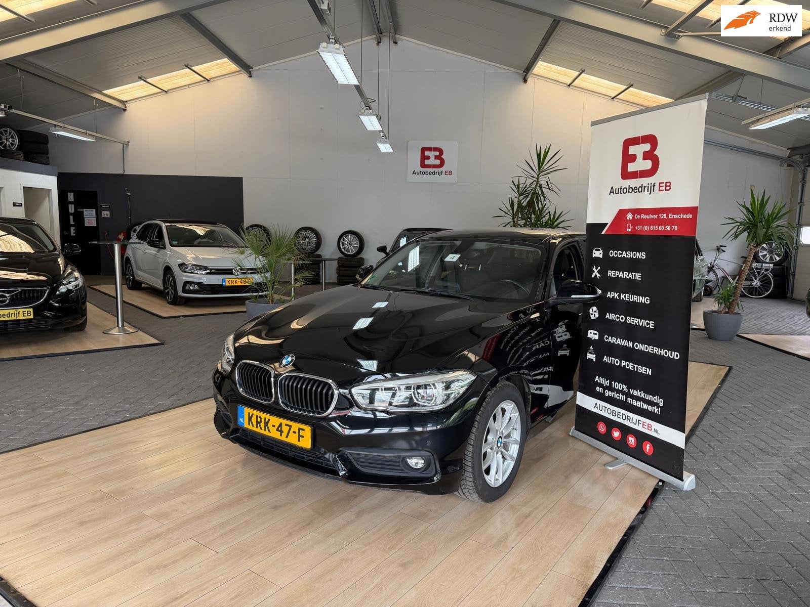 BMW 1-serie 118i High Executive, 1-Serie, Euro 6, Automatische klimaatregeling, Zwart