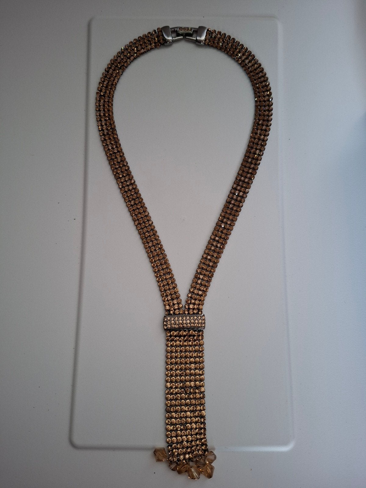 Merk Swarovski Y-ketting, Ophalen of Verzenden, Nieuw, Zilver, Overige materialen