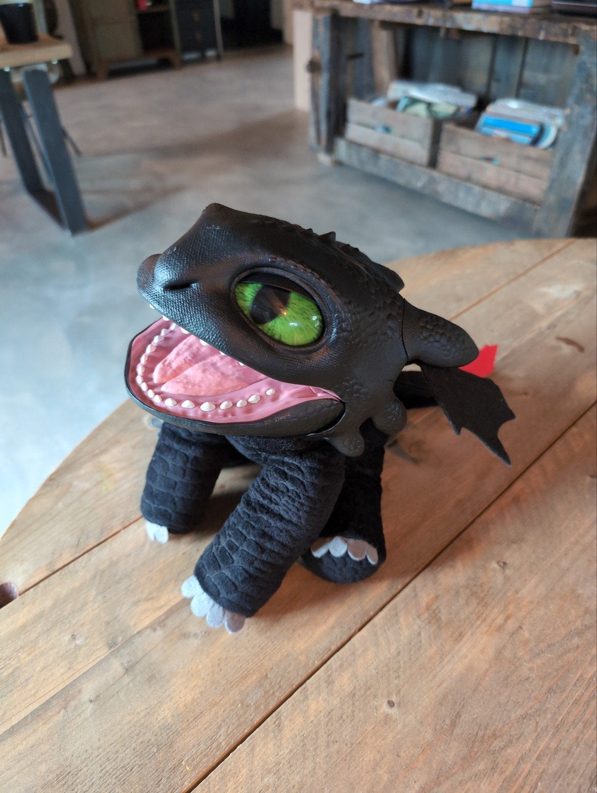 Toothless Real FX-draak - How to Train Your Dragon, Overige karakters, Overige typen, Zwart, Ophalen of Verzenden