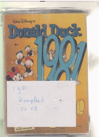 Donald Duck 1981 1 - 53, Meerdere stripboeken, Verzenden, Gelezen