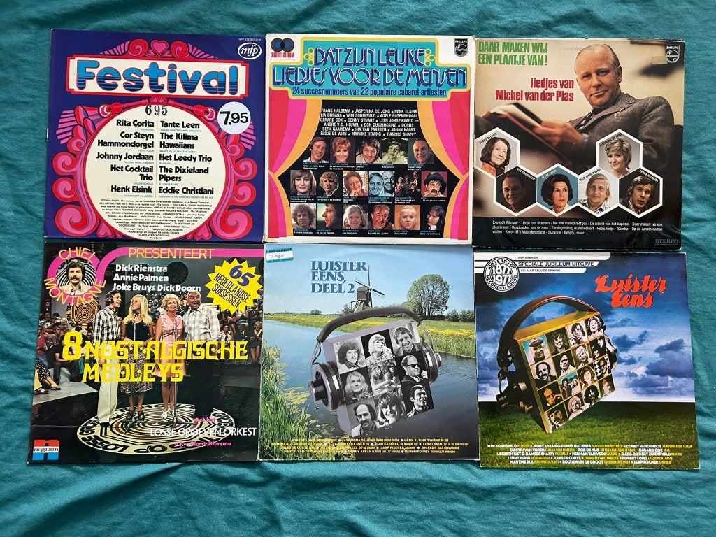 27 LP's Luisterliedjes (ook per stuk te koop), LP, Gebruikt, Ophalen of Verzenden, 12 inch