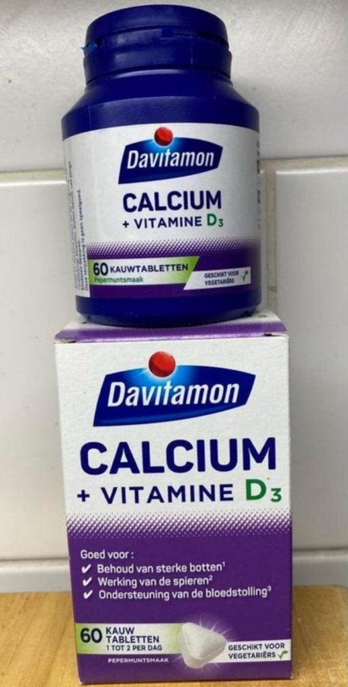 Vitaminepillen calcium met vitamine D3, Sport en Fitness, Gezondheidsproducten en Wellness, Ophalen of Verzenden, Nieuw, Overige typen
