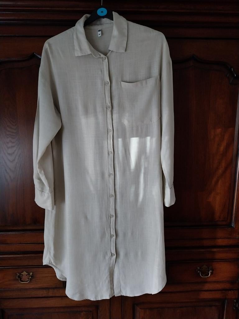 LINNEN DOORKNOOPKURK  BEIGE, Ophalen of Verzenden, Nieuw, Beige