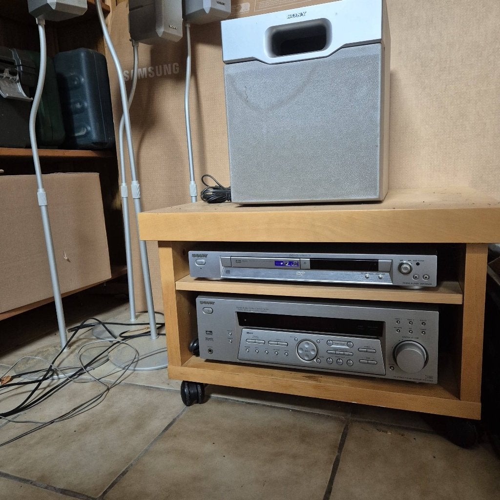 Sony versterker, subwoofer en cd- dvd speler te koop, Audio, Tv en Foto, Home Cinema-sets, Ophalen, Gebruikt, 70 watt of meer