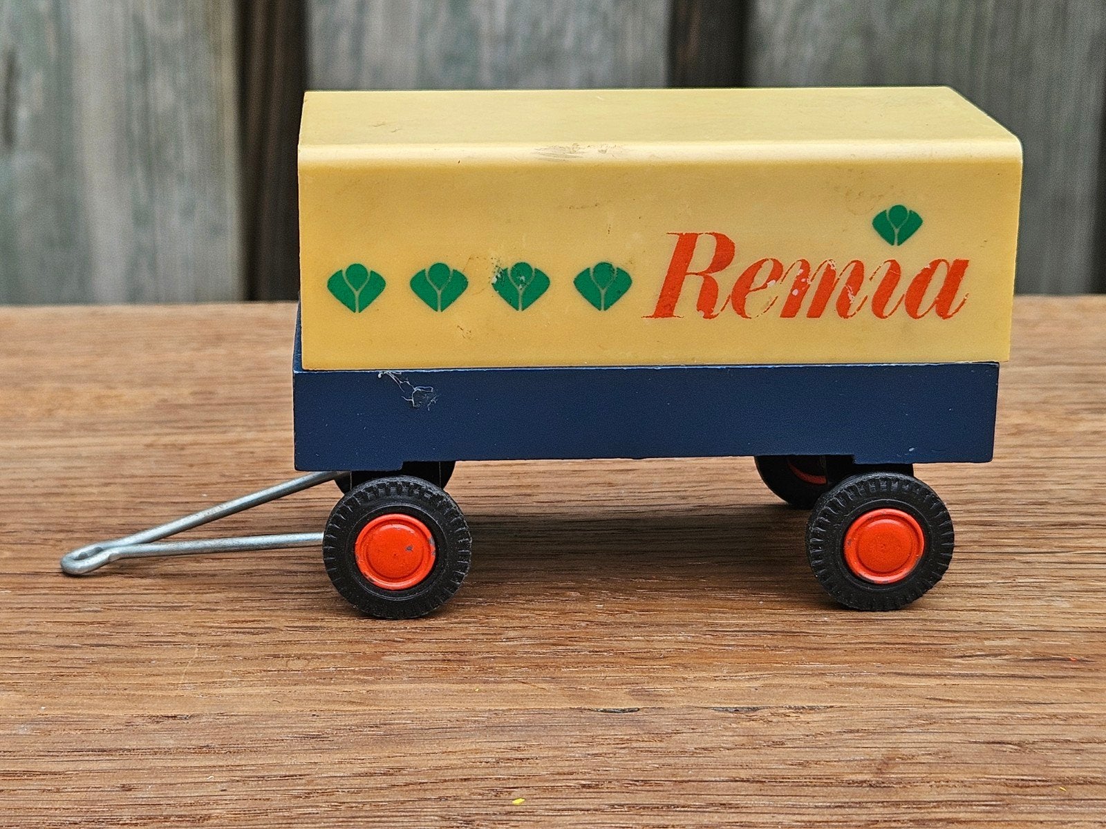 Lion Car aanhanger met huif Remia 1:50, Ophalen of Verzenden, Gebruikt, Bus of Vrachtwagen, Lion Toys