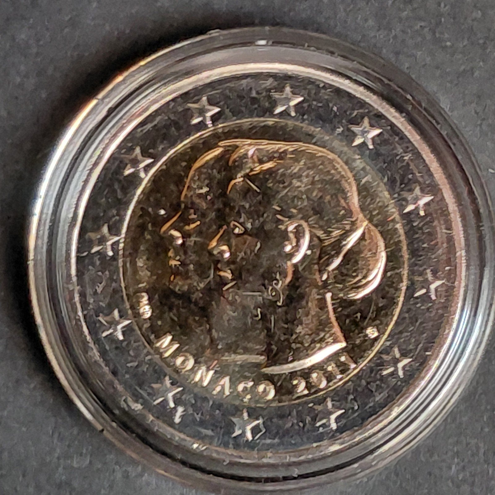 Monaco 2 euro 2011 - Koninklijk huwelijk - BU, 2 euro, Ophalen of Verzenden, Geboorte of Huwelijk, Losse munt