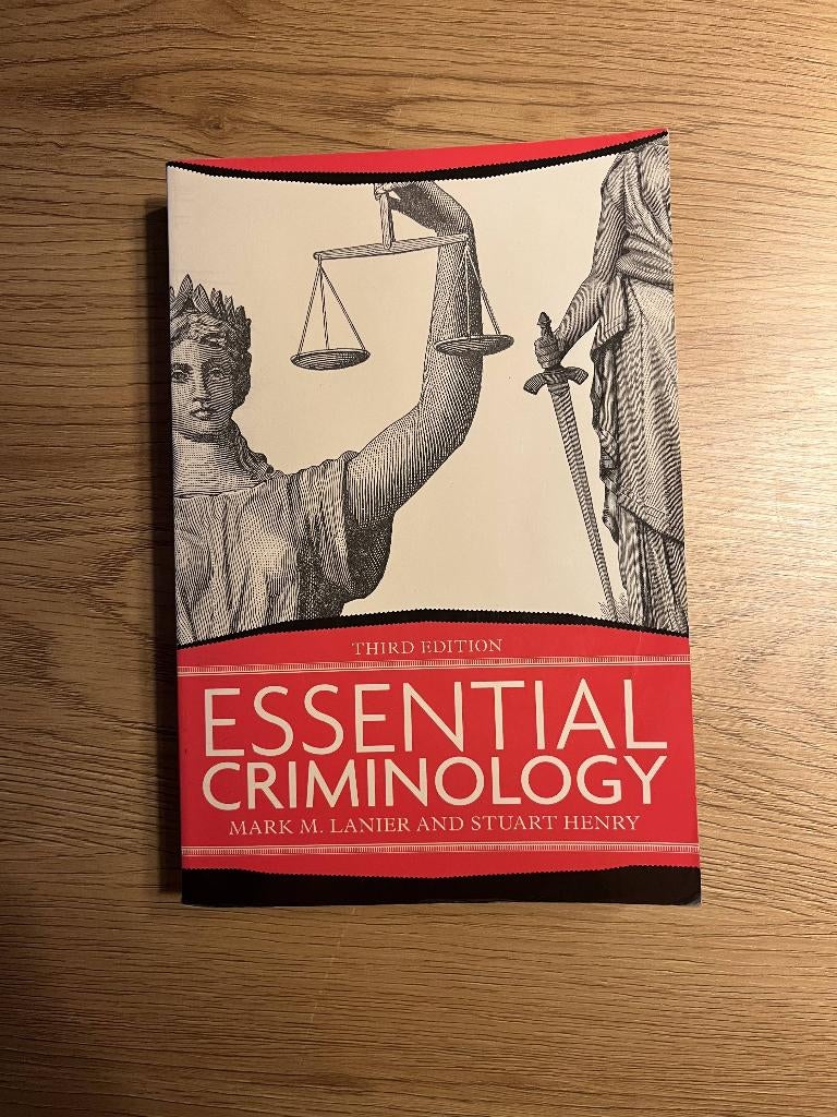 Essential Criminology - Mark M. Lanier & Stuart Henry 3rd ed, Boeken, Studieboeken en Cursussen, Diverse auteurs, Ophalen of Verzenden