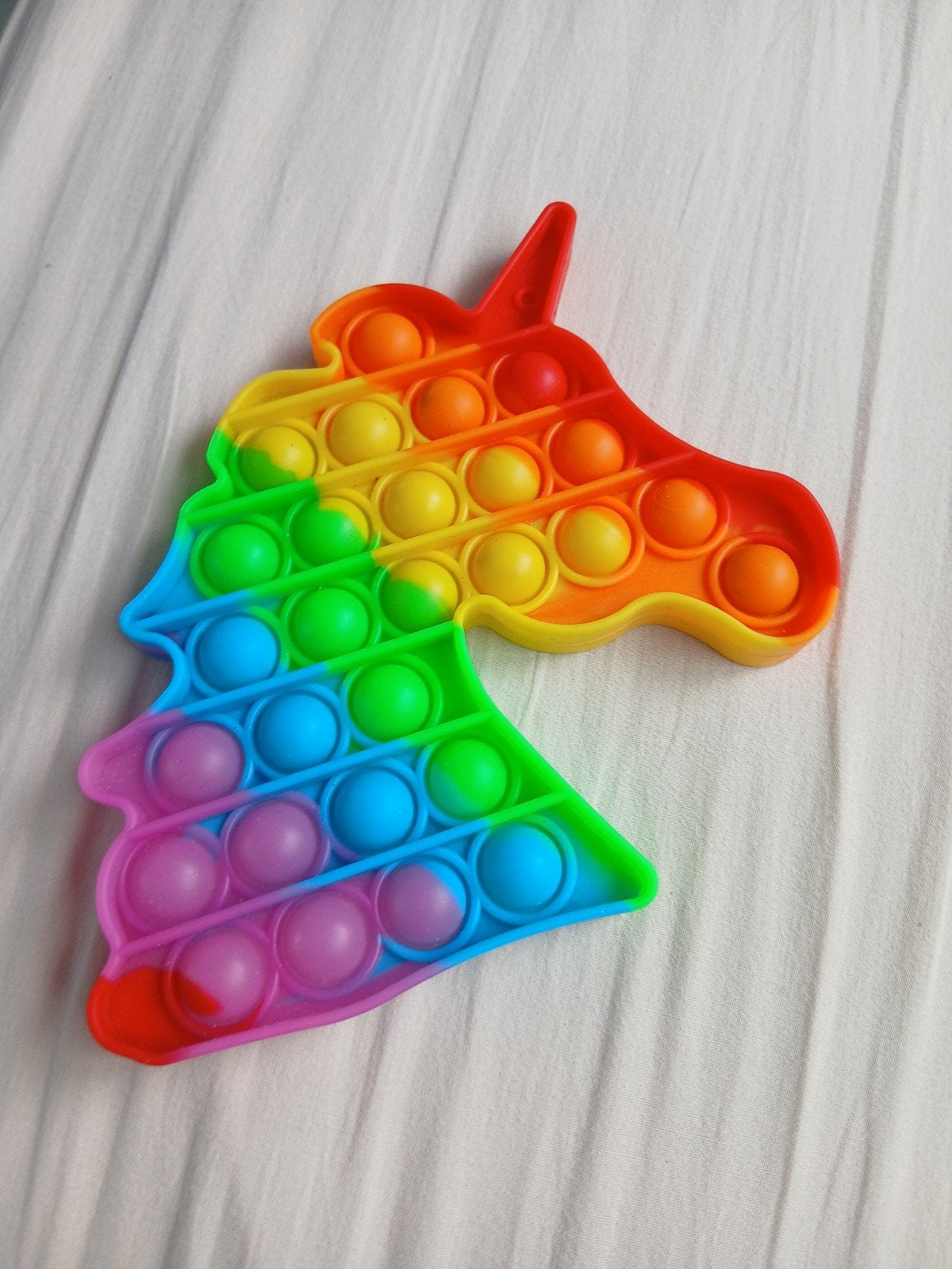 Pop It Fidget Toy Eenhoorn Regenboog, Kinderen en Baby's, Speelgoed | Overig, Zo goed als nieuw, Jongen of Meisje, Ophalen of Verzenden