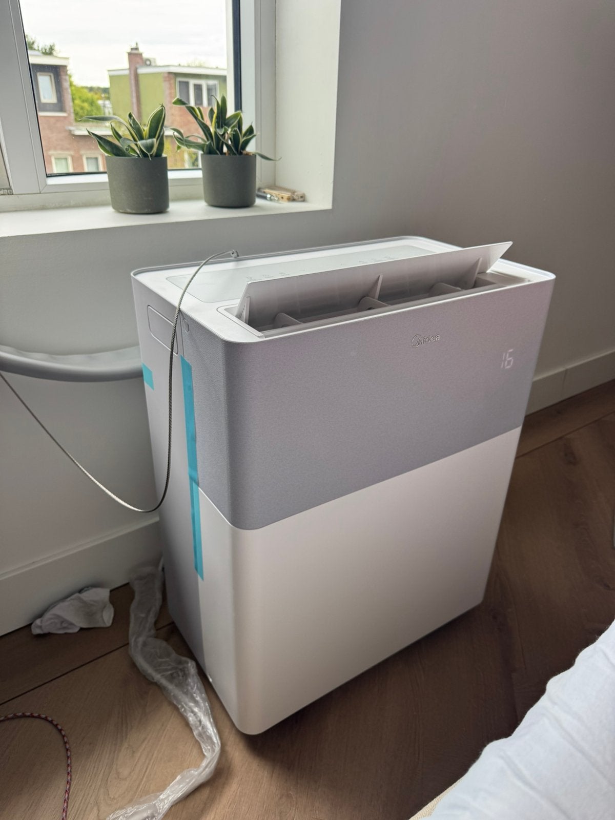Midea porta split airco 3,5 kw 12.000 BTU/h, Ophalen, Verwarmen, 3 snelheden of meer, Zo goed als nieuw