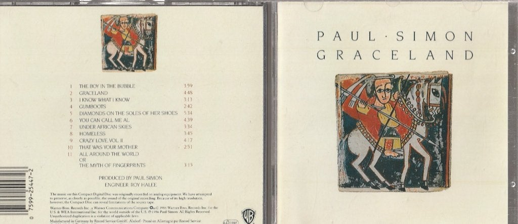 Paul Simon - Graceland "", Ophalen of Verzenden, Zo goed als nieuw, Inclusief doosje
