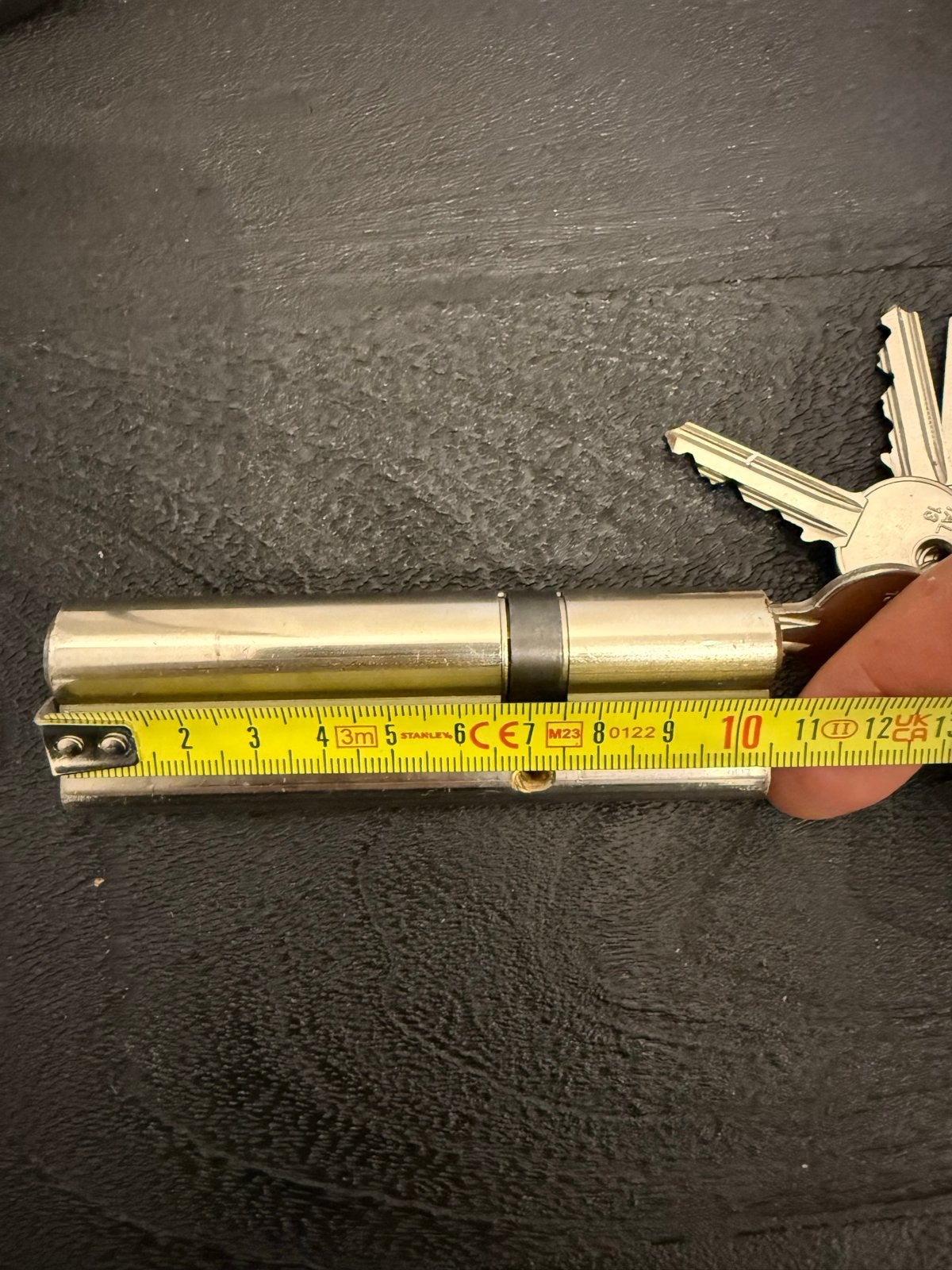 BKS cilinderslot met sleutels, 10 cm lang, Ophalen of Verzenden, Gebruikt, Overige materialen, Slot