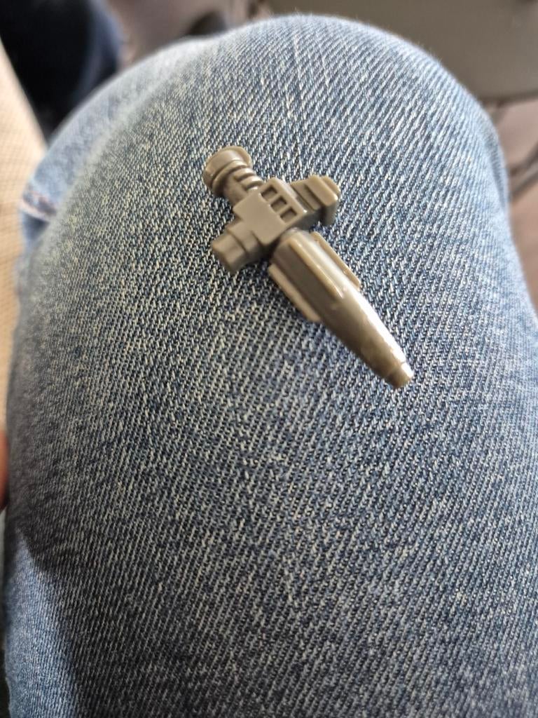 Vintage Transformers G1 Wapen - Grijs Laserpistool, Verzamelen, Transformers, G1, Ophalen of Verzenden, Gebruikt