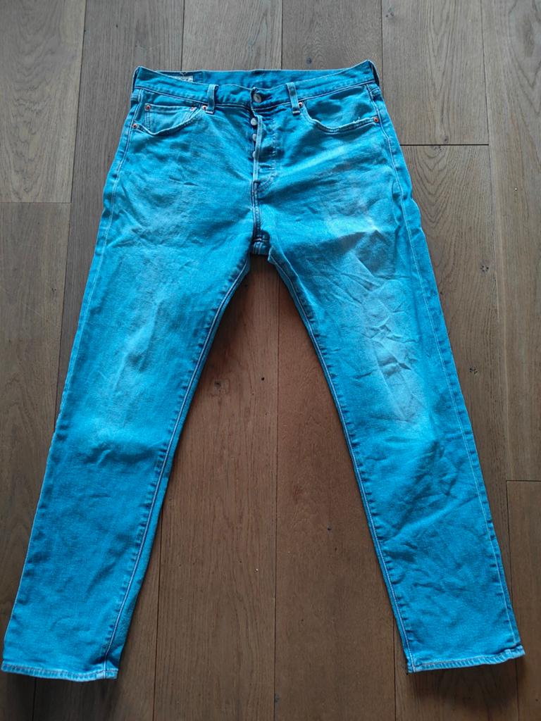Lekkere Levi's 501 spijkerbroek maat W33 L32, Blauw, Ophalen of Verzenden, W33 - W34 (confectie 48/50), Gedragen
