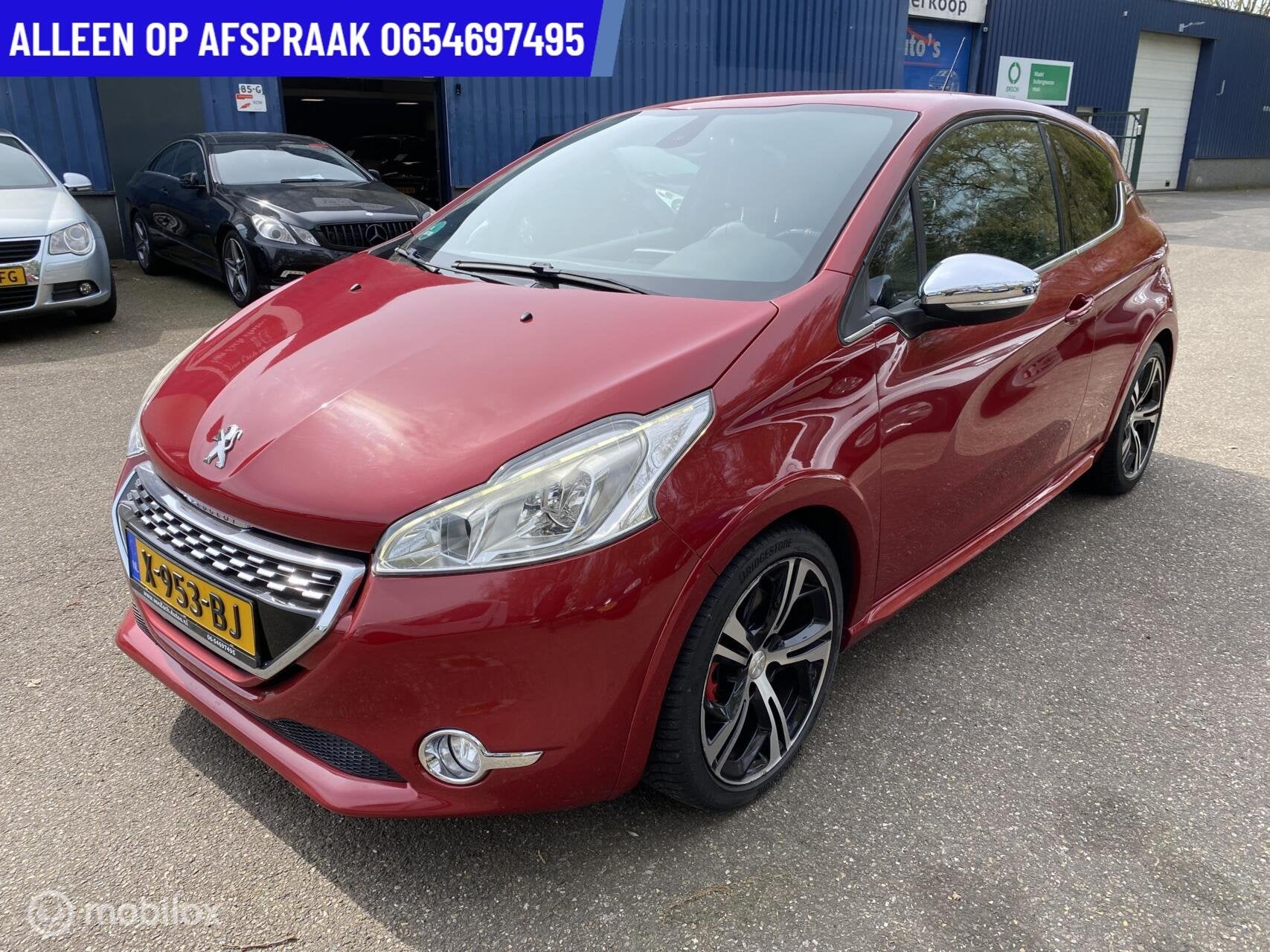Peugeot 208 1.6 THP GTi 104.DKM ECC LEDER NAVI CRUISE, Voorwielaandrijving, Euro 5, Gebruikt, Zwart