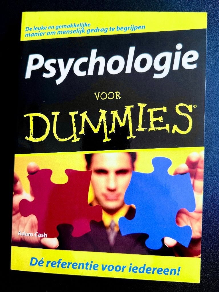 Boek Psychologie voor Dummies, Adam Cash, Nieuw, Ophalen of Verzenden, Cognitieve psychologie