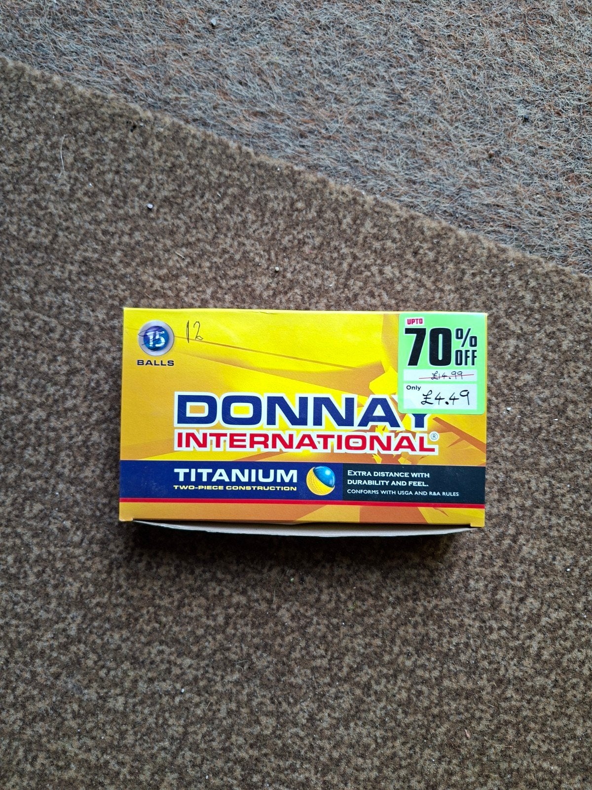 12 nieuwe Donnay golfballen, Sport en Fitness, Golf, Ophalen, Nieuw, Bal(len)