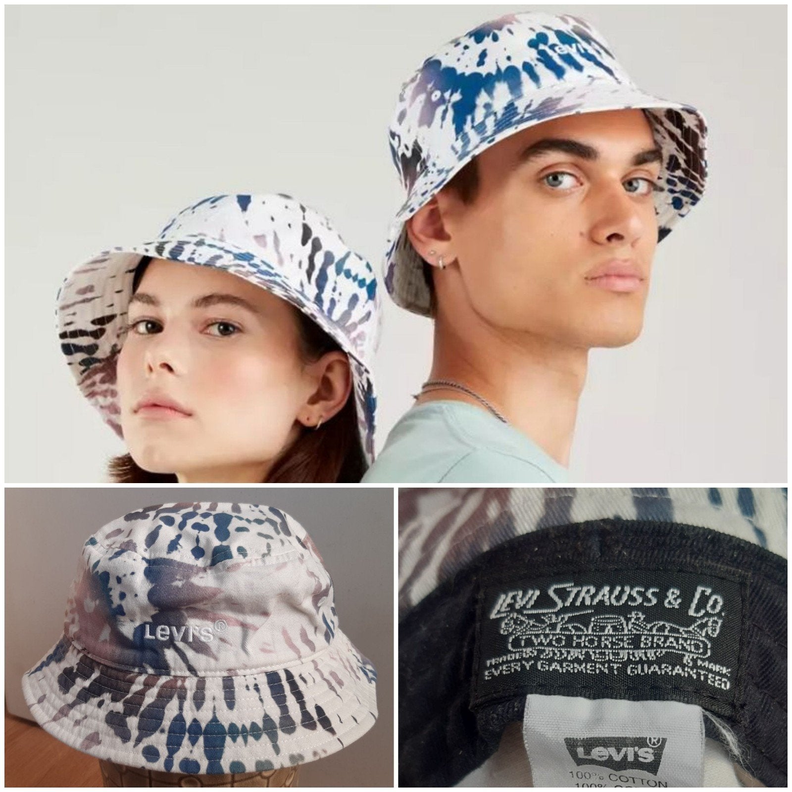 Levi's Bucket Hat Tie-dye - Unisex, Kleding | Heren, Ophalen of Verzenden