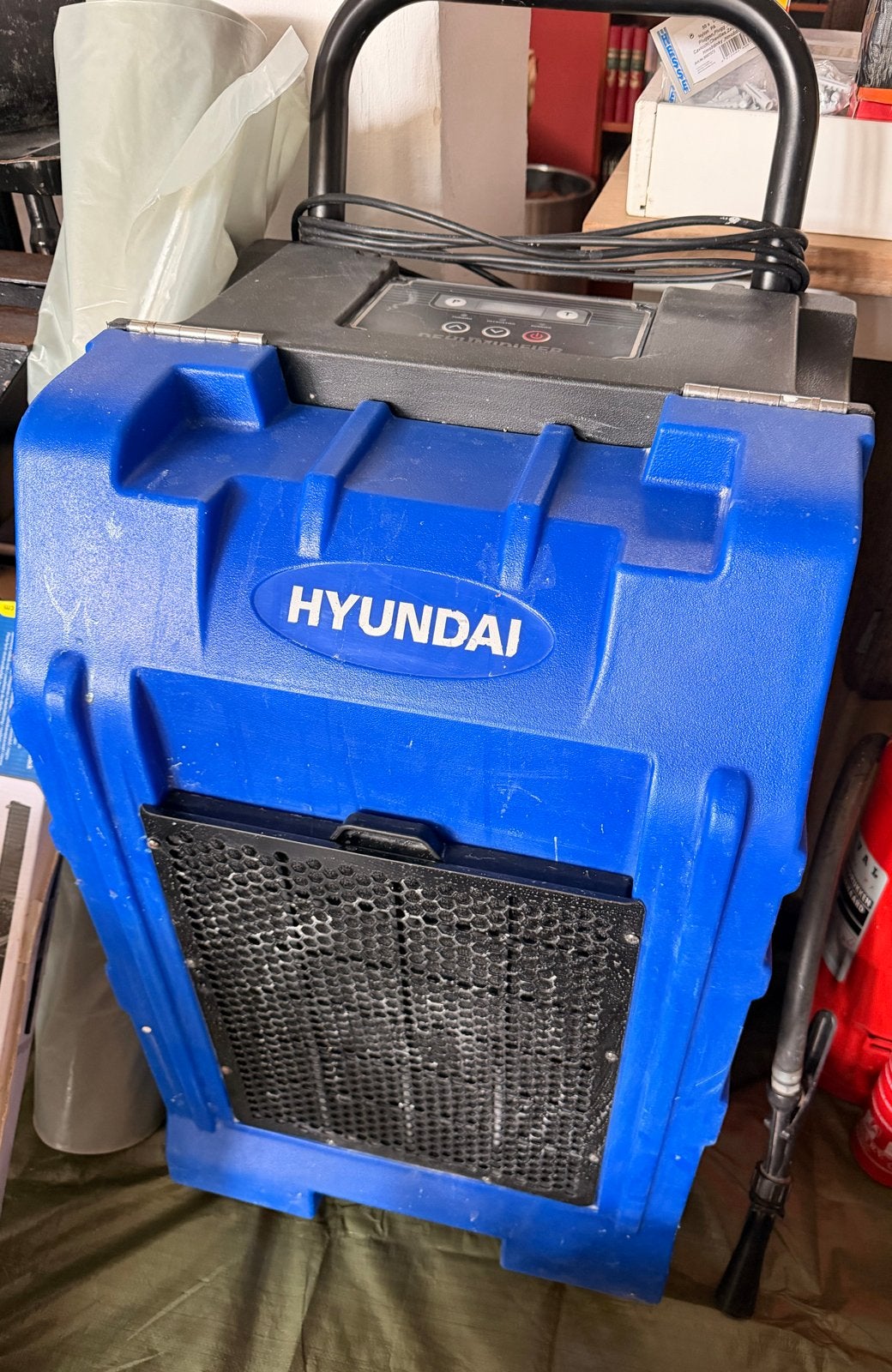 Hyundai Bouwdroger 750W - 70 liter, Ophalen, Afzuiger