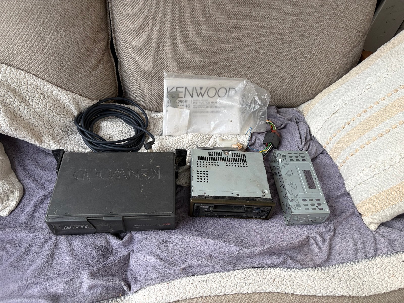 Kenwood Autoradio KRC-259R met CD-wisselaar KDC-C602, Auto diversen, Ophalen, Gebruikt