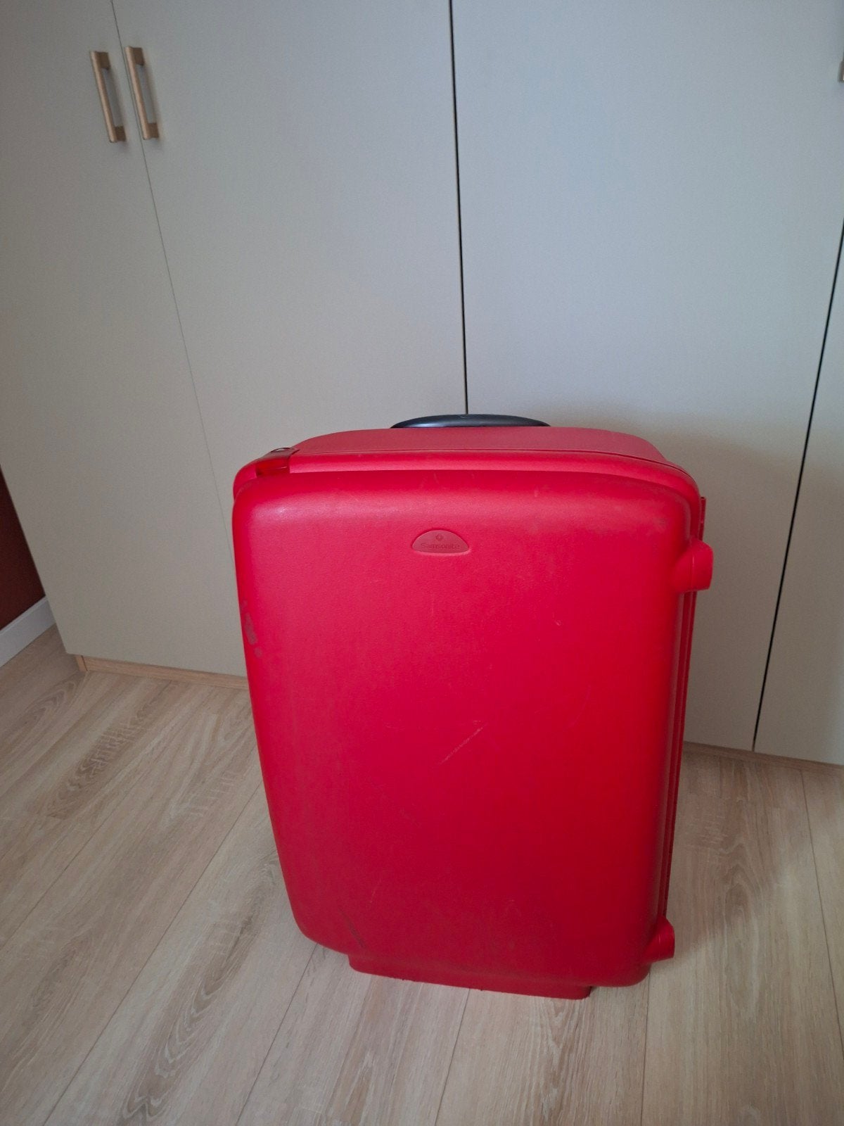 Samsonite koffer met wieltjes en uitschuifbare handgreep, Gebruikt, Hard kunststof, 70 cm of meer, 55 cm of meer