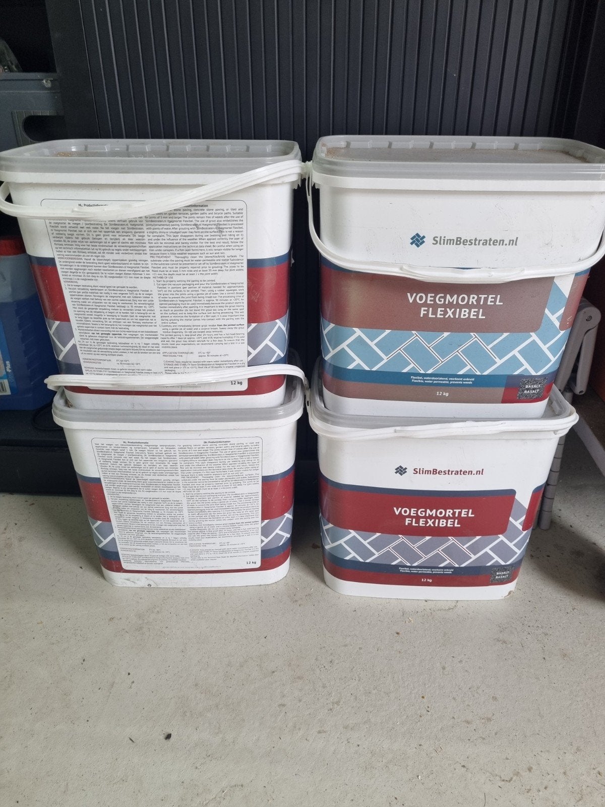 Voegmortel. Keramische terras tegels, Ophalen, 60 cm of meer, Nieuw, 10 m² of meer