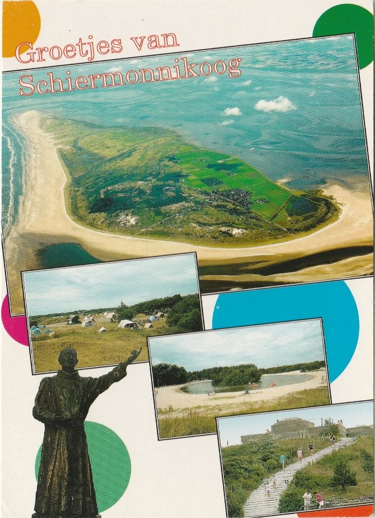 SCHIERMONNIKOOG Luchtfoto Meertje Monnik, Verzenden, 1980 tot heden, Gelopen, Waddeneilanden