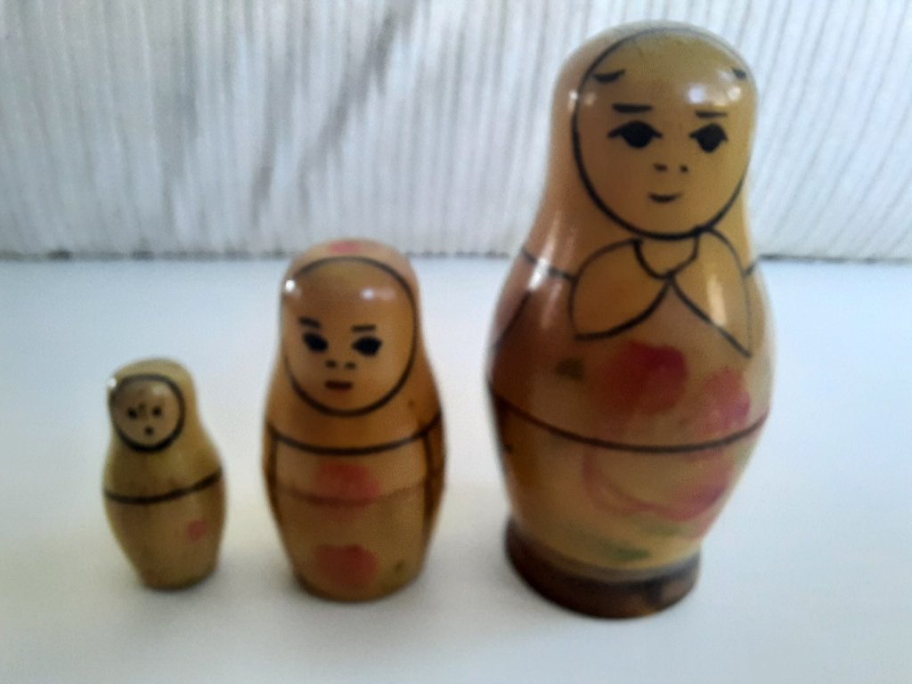 Vintage Matroesjka poppetjes – 3-delig, Verzamelen, Ophalen of Verzenden, Zo goed als nieuw