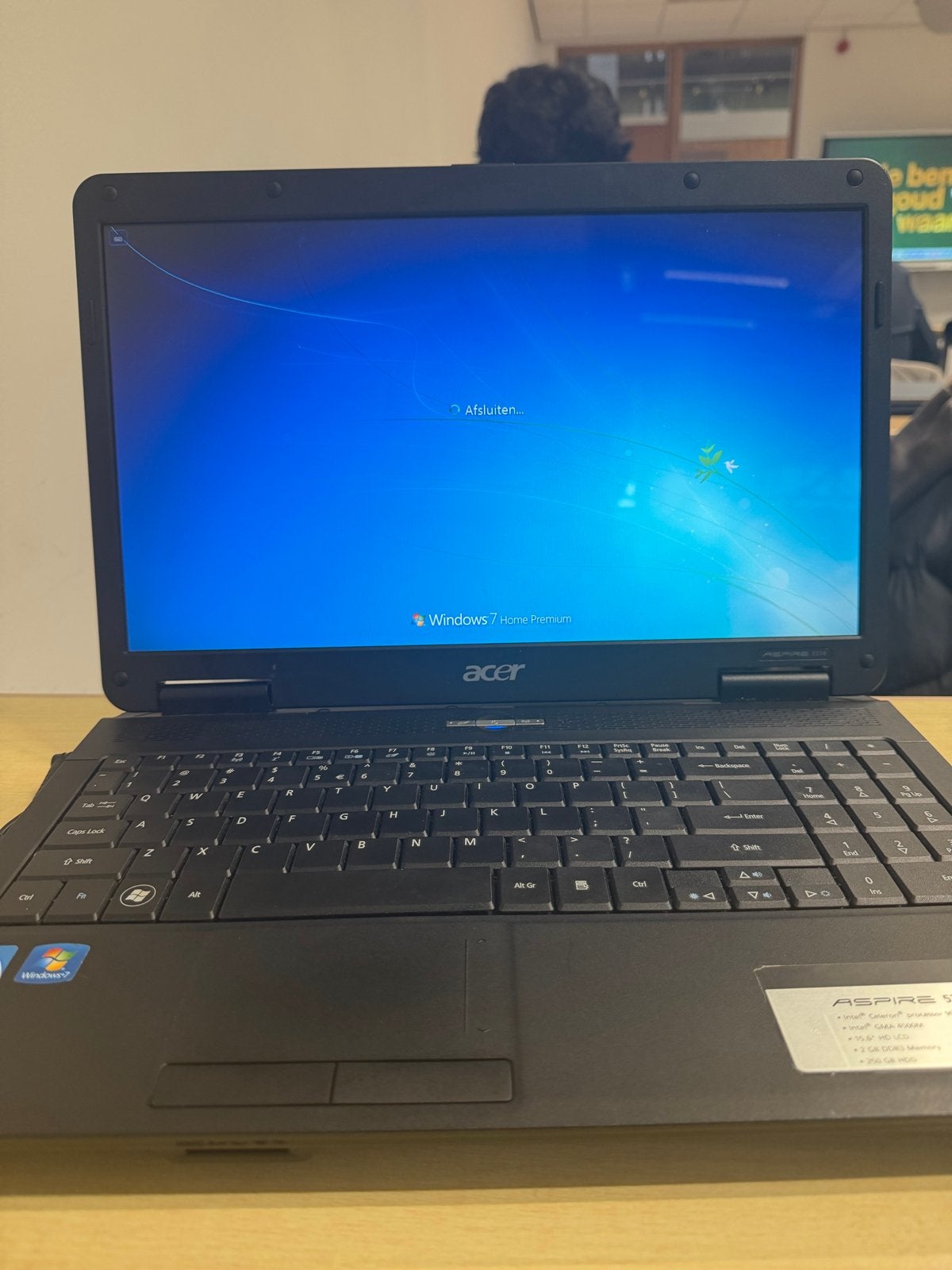 Acer Aspire 5334 Laptop, Gebruikt, HDD, Minder dan 4 GB, Minder dan 2 Ghz