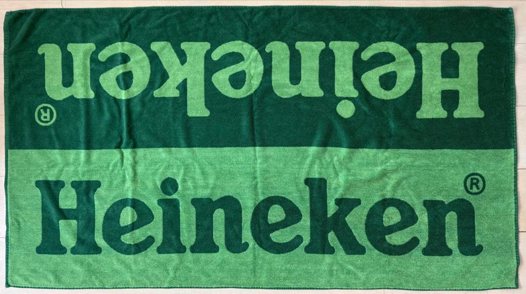 Heineken badlaken - Groot strandlaken 160x90 cm, Ophalen of Verzenden, Gebruikt, Heineken
