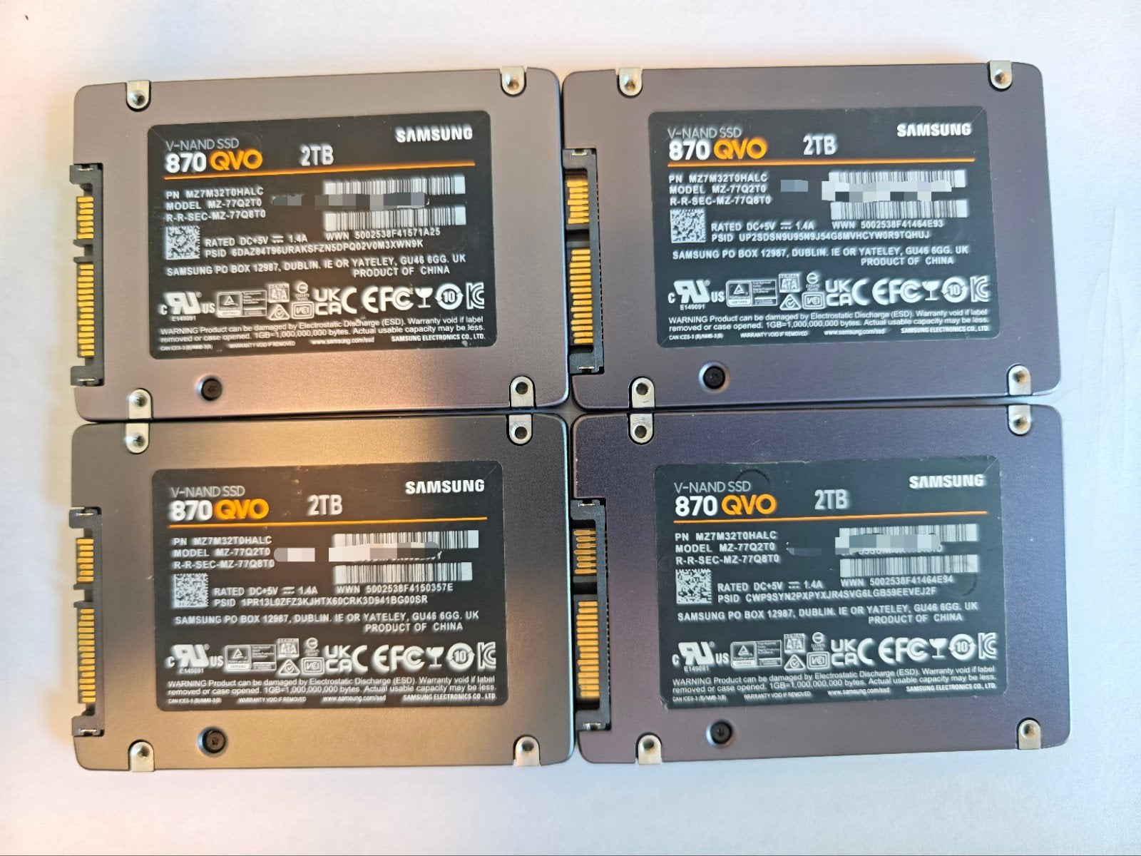 Samsung 870 QVO SSD 2TB - Gebruikt (3x), Computers en Software, Harde schijven, Intern, 2TB, Gebruikt, Ophalen of Verzenden
