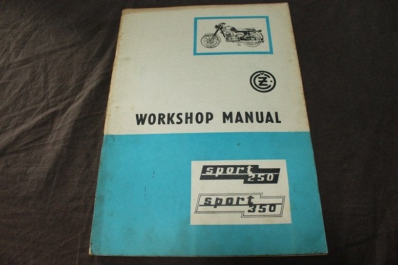 CZ Sport 250 350 1976 motorcycle workshop manual typ 471 472, Ophalen of Verzenden, Overige merken