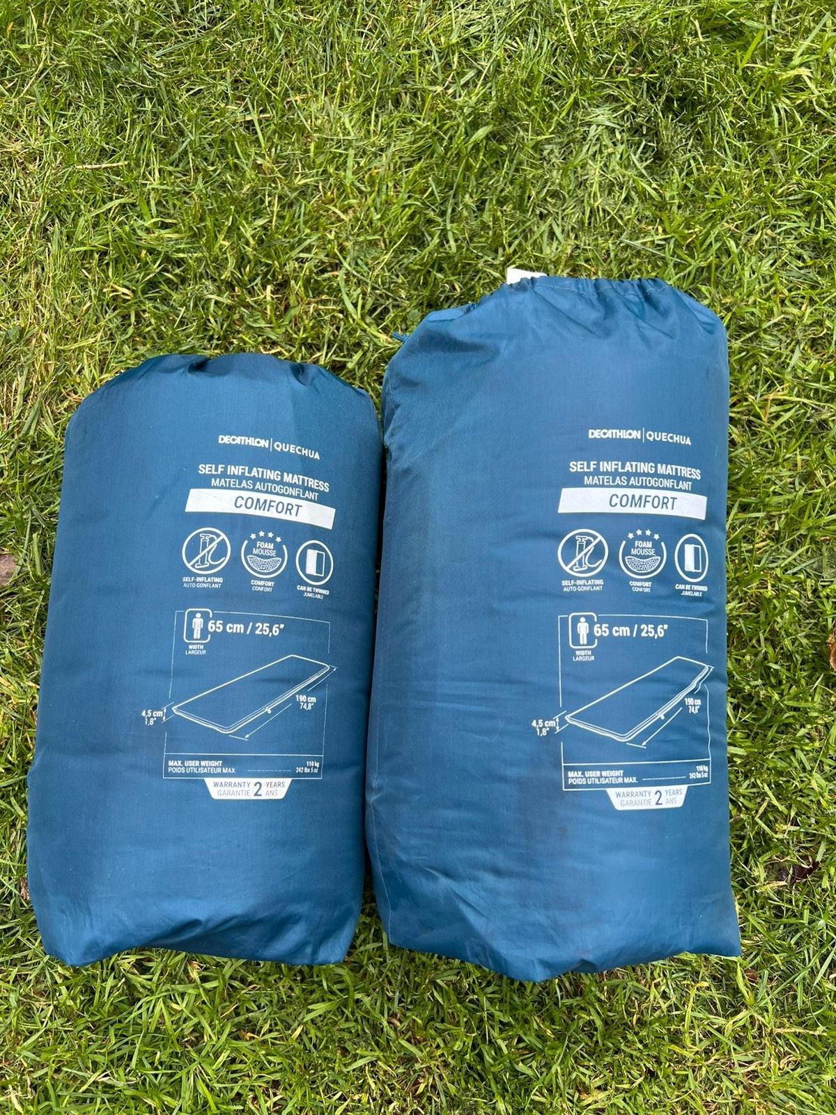 QUECHUA ZELFOPBLAZENDE SLAAPMAT COMFORT 65 CM1 PERSOON, Ophalen of Verzenden, Zo goed als nieuw