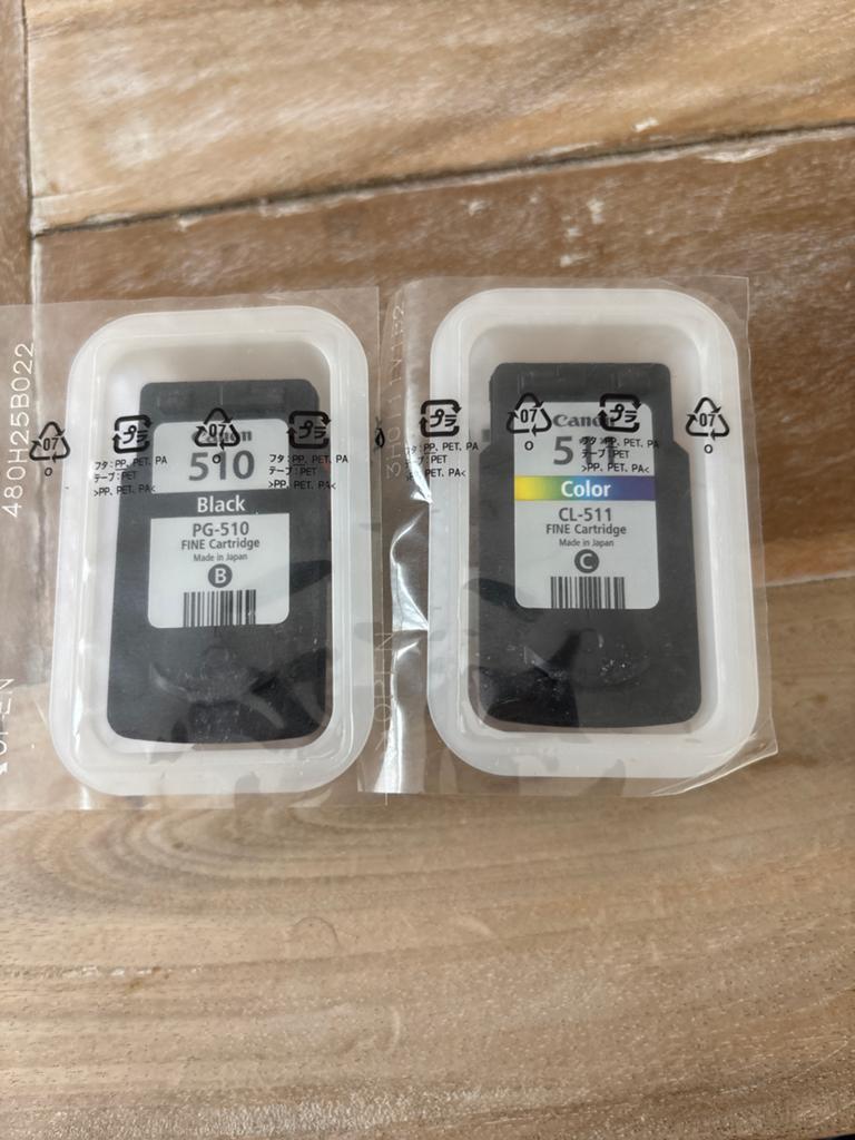 Canon PG-510 Zwart & CL-511 Kleur Inktcartridges - Nieuw, Ophalen of Verzenden, Nieuw, Cartridge