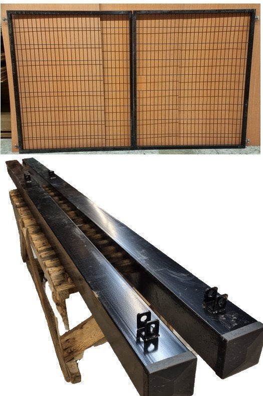 Metalen dubbele tuinpoort 180x300cm, Tuin en Terras, Ophalen, IJzer, 200 cm of meer, Draaipoort