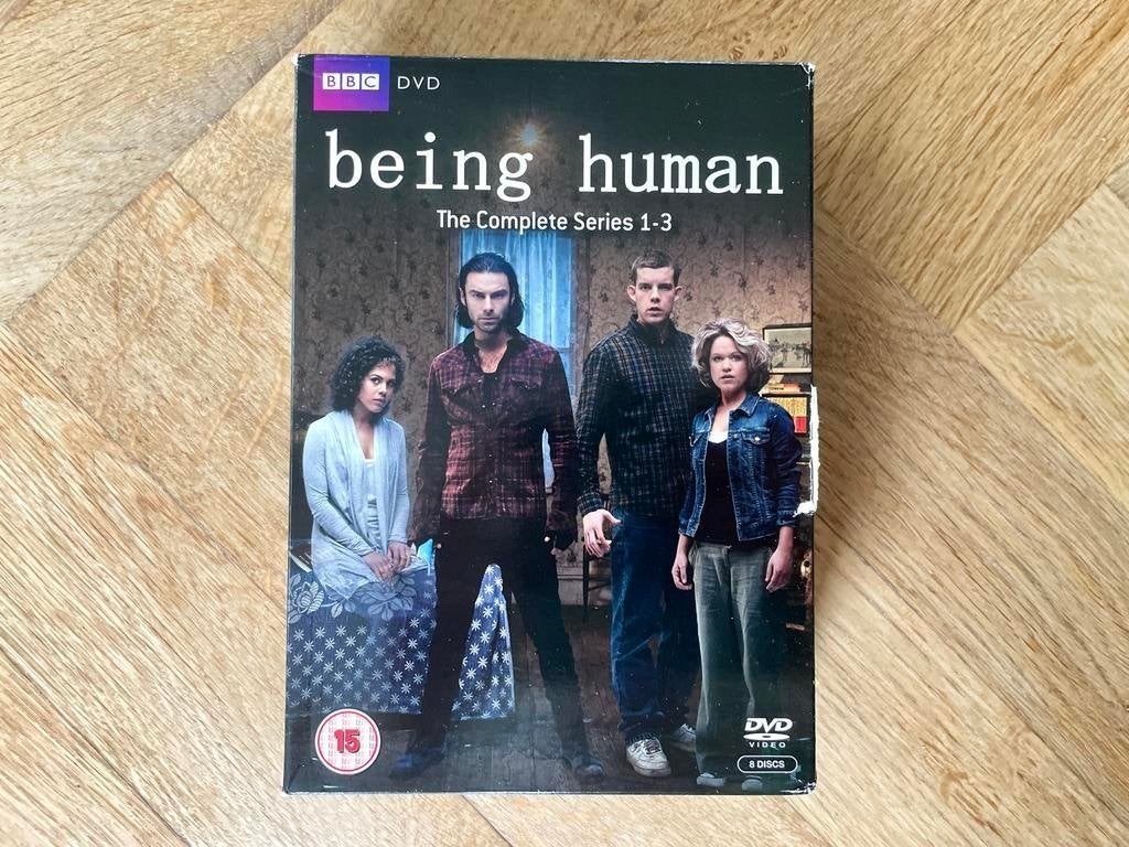 BBC: Being Human - Serie 1 t/m 3 op DVD (krasvrij, met ENG), Engels, Seizoen 1, Science Fiction en Fantasy, Engels