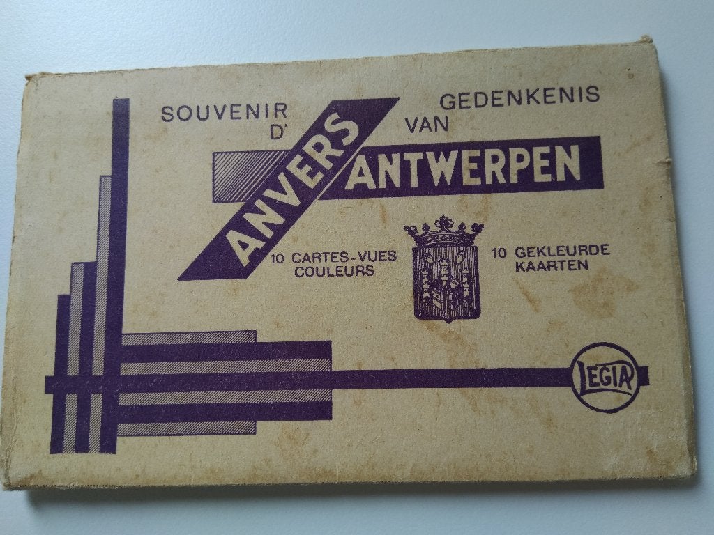 Antwerpen in oude ansichtkaarten, souvenir, Verzamelen, Ansichtkaarten | België, Ophalen of Verzenden, 1920 tot 1940, Ongelopen