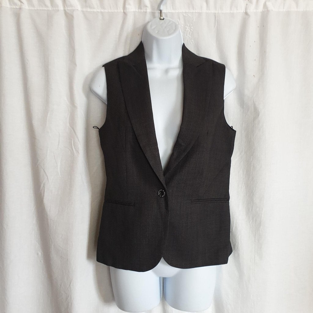 Net grijs dames gilet mt S merk Maison Scotch, ., Ophalen of Verzenden, Zo goed als nieuw, .