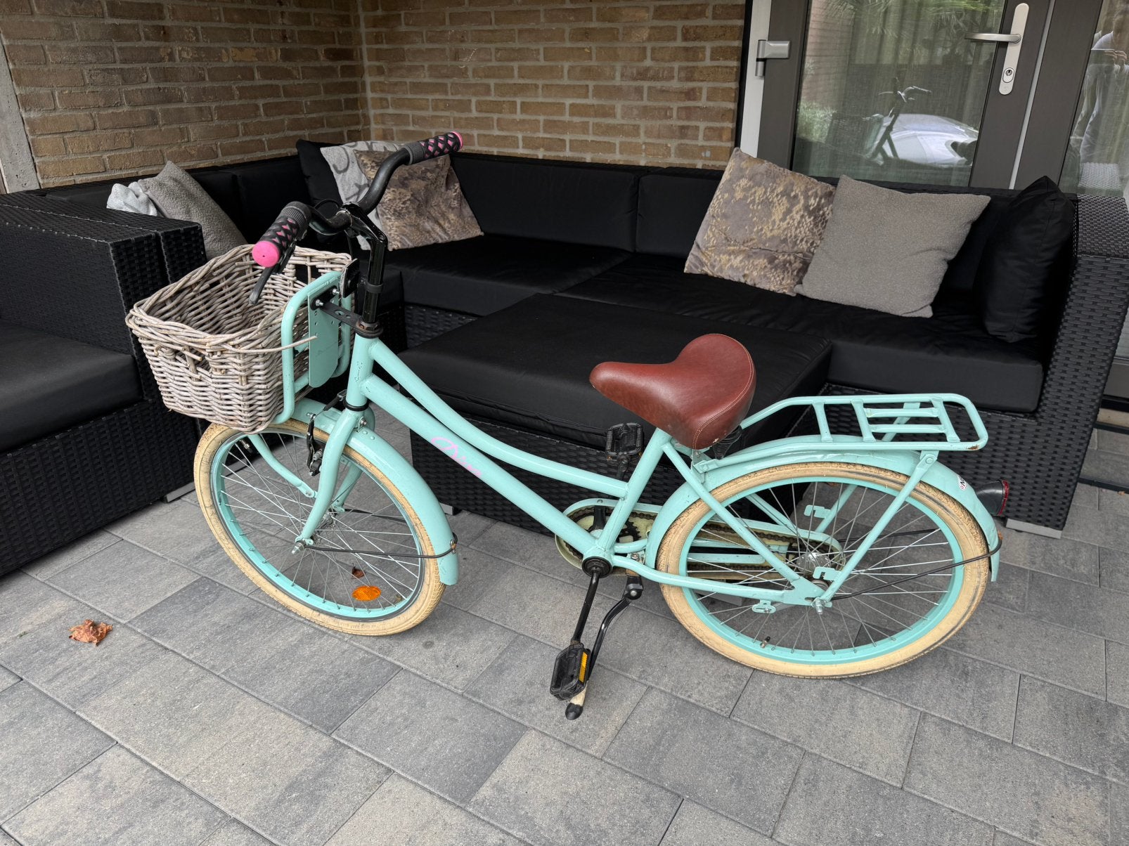 Meisjes fiets 22 inch, Ophalen, Gebruikt, 22 inch, Handrem