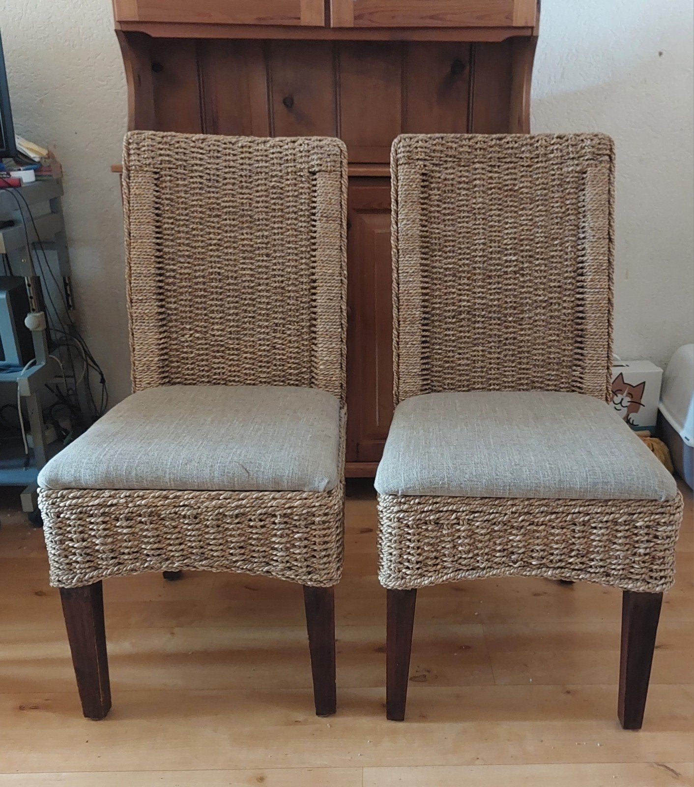 4 Zware kwaliteit eetkamerstoelen. Eén prijs voor  alle 4!, Ophalen, Gebruikt, Overige kleuren, Hout