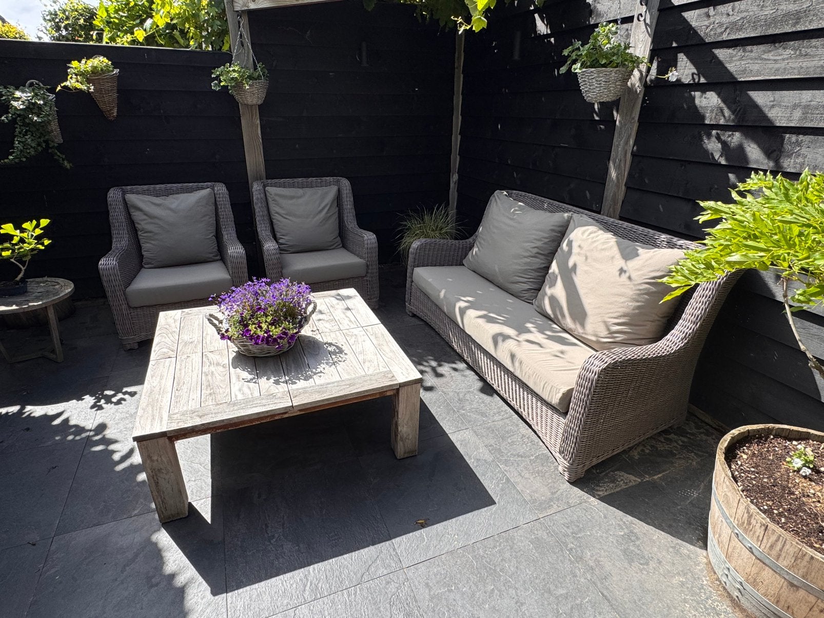 Borek Savannah Loungeset, Ophalen, Zo goed als nieuw, Wicker, Bank