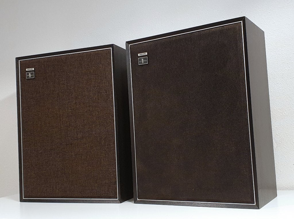 Vintage luidsprekers - Philips RH457 (50W), Ophalen, Stereo speakers, Philips, S