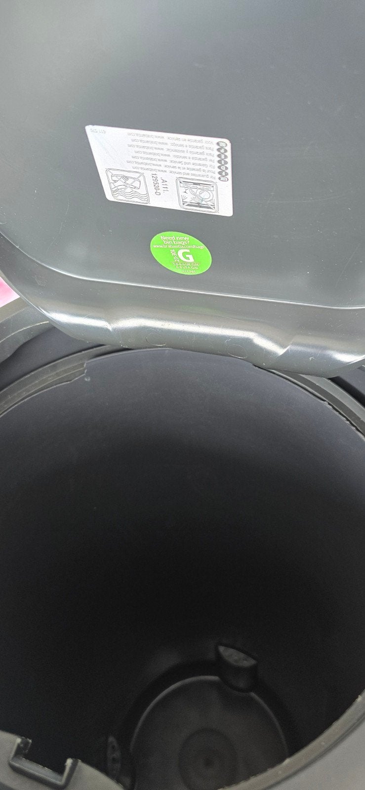 Brabantia 60L, 40 liter of meer, Ophalen, Gebruikt, Kunststof