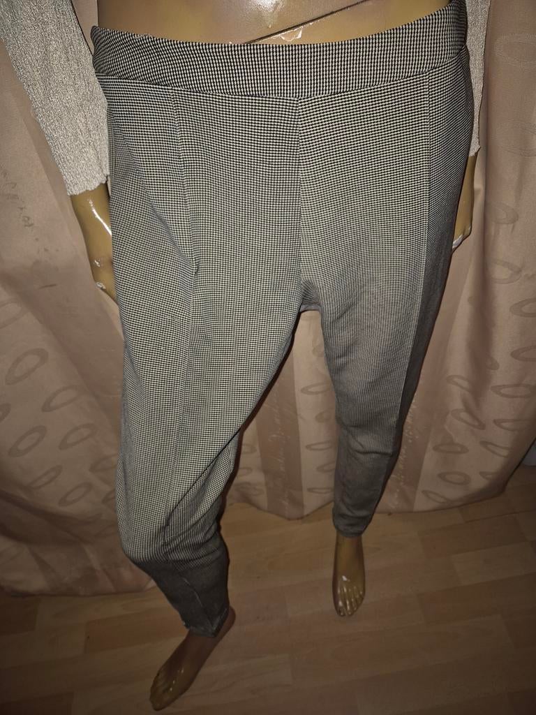 King Louie broek zwart wit geruit maat M zgan, Maat 38/40 (M), Overige kleuren, Ophalen of Verzenden, Zo goed als nieuw