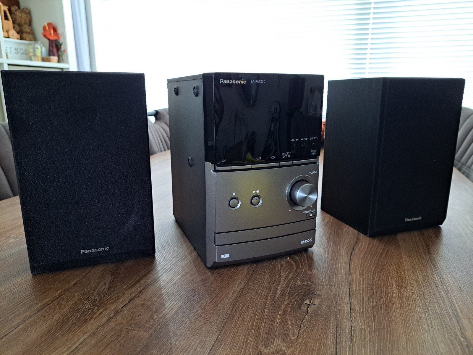 Panasonic SA-PM200 Microset met CD-speler, Radio en Speakers, Ophalen of Verzenden, Zo goed als nieuw, Cd-speler, Microset