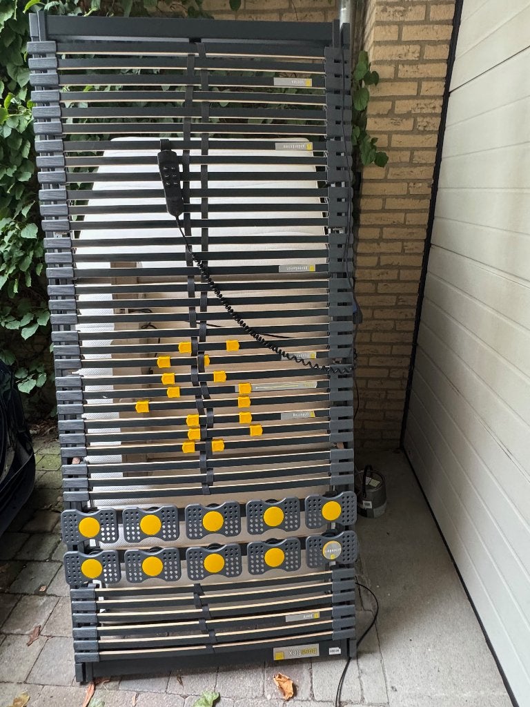 Lattenbodem electrisch verstelbaar Bossflex 600 deluxe, Huis en Inrichting, Ophalen, 90 cm, Eenpersoons, Zo goed als nieuw
