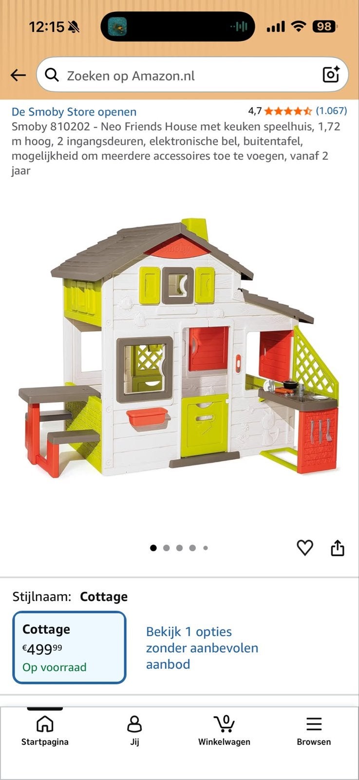 Smoby Neo Friends Speelhuis met keuken en bel, Kinderen en Baby's, Ophalen, Gebruikt, Kunststof