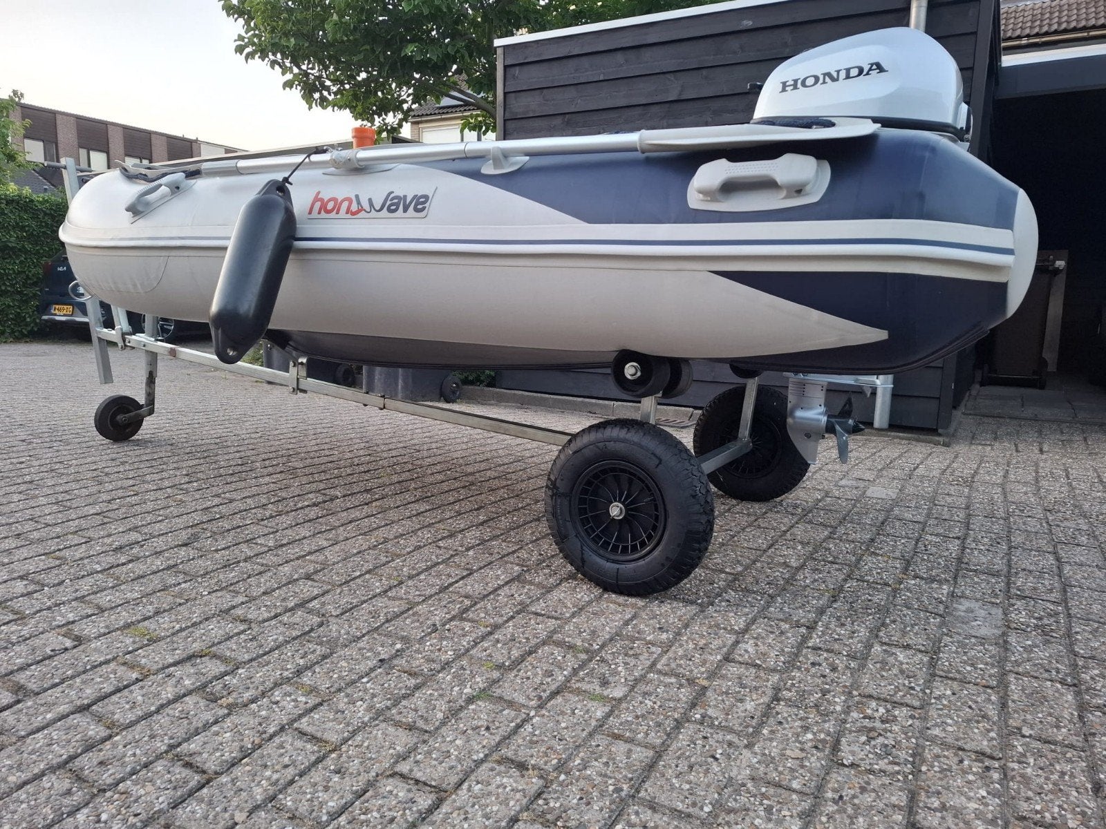 Honda Honwave rubberboot met 6pk motor en trailer (2019), Ophalen, Buitenboordmotor, Pomp