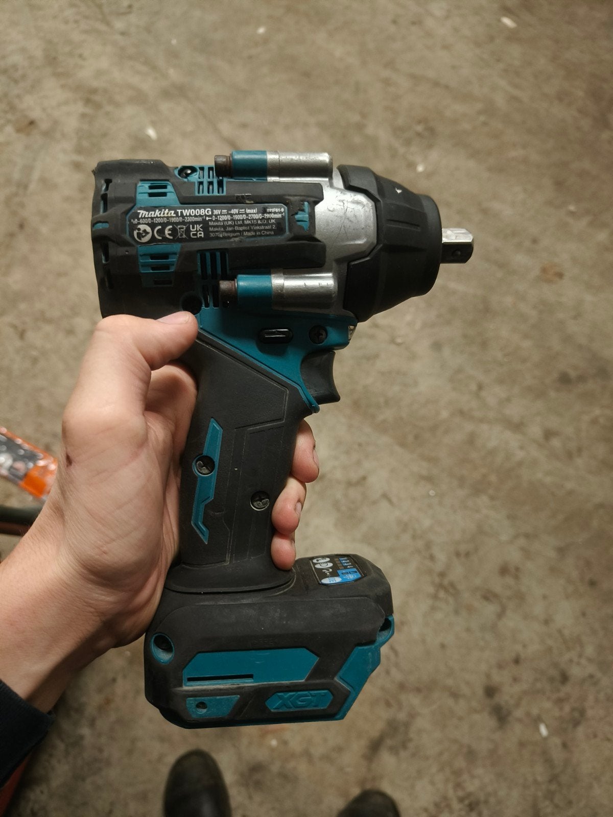 Makita TW008G slagmoersleutel, Ophalen of Verzenden, Zo goed als nieuw, Overige typen, Variabele snelheid