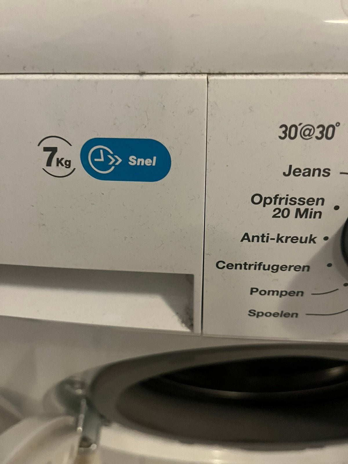 7 kilo wasmachine van zanussi, Ophalen, Gebruikt, 1200 tot 1600 toeren