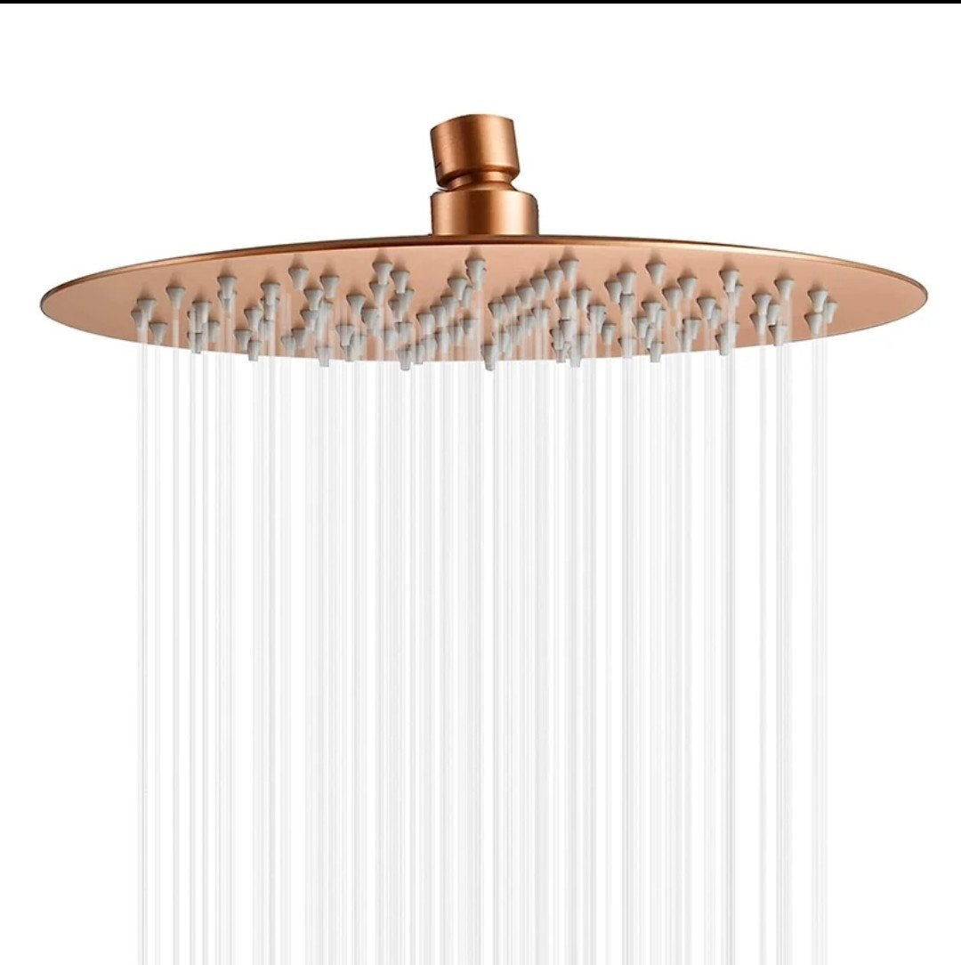 Douchekop koper rond 30 cm, Ophalen of Verzenden, Nieuw, Koper, Douche